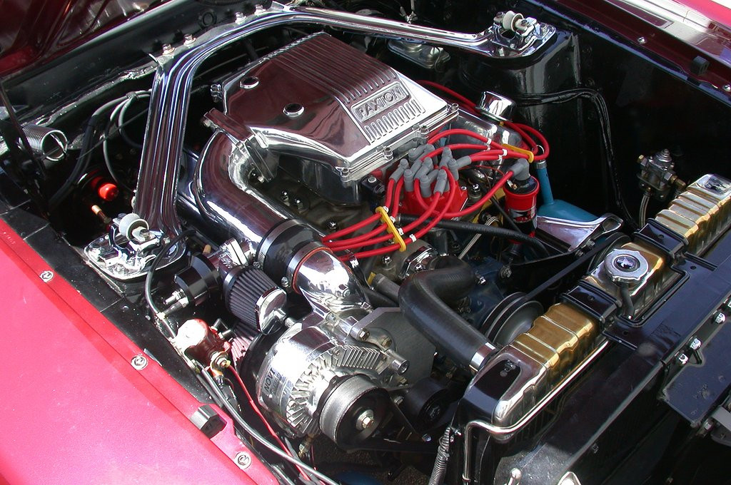 Paxton NOVI 1200 polished supercharger driver side Mustang