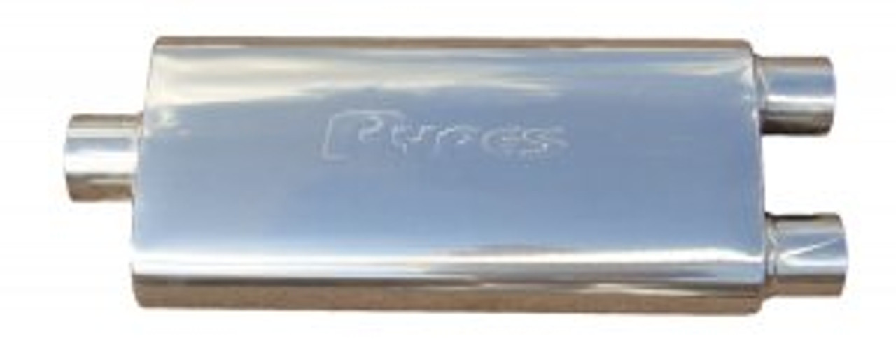 Pypes Universal 18" Violator Muffler 3" Center/2.5" Dual - MVV70