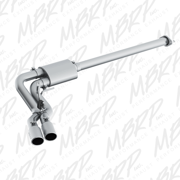 MBRP Pro Series 3" Cat Back Exhaust T304 Single Side Dual(2015 - 2020 F-150) S5260304