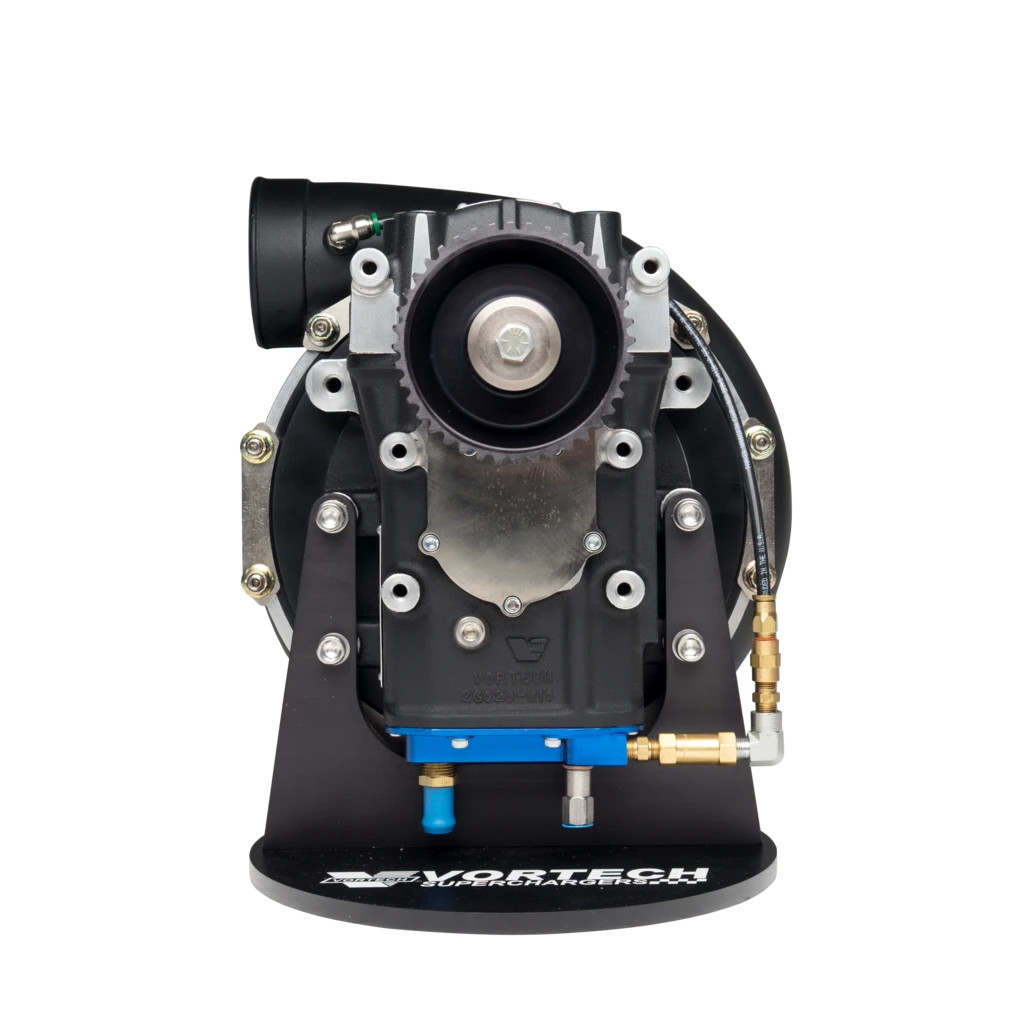Vortech V-30 123A supercharger head unit CW straight discharge black finish