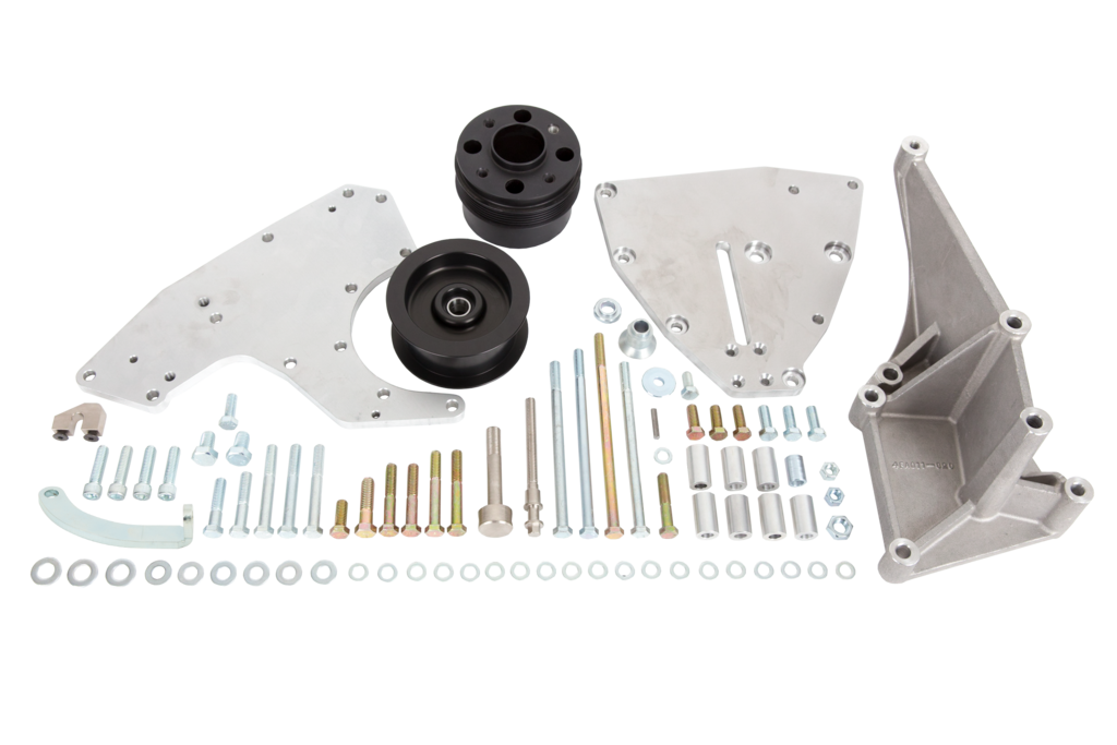 Vortech Superchargers Mounting Bracket & Drive Assembly Passenger Side 50mm Cog (1986-1993 Mustang 5.0) 4FA111-111