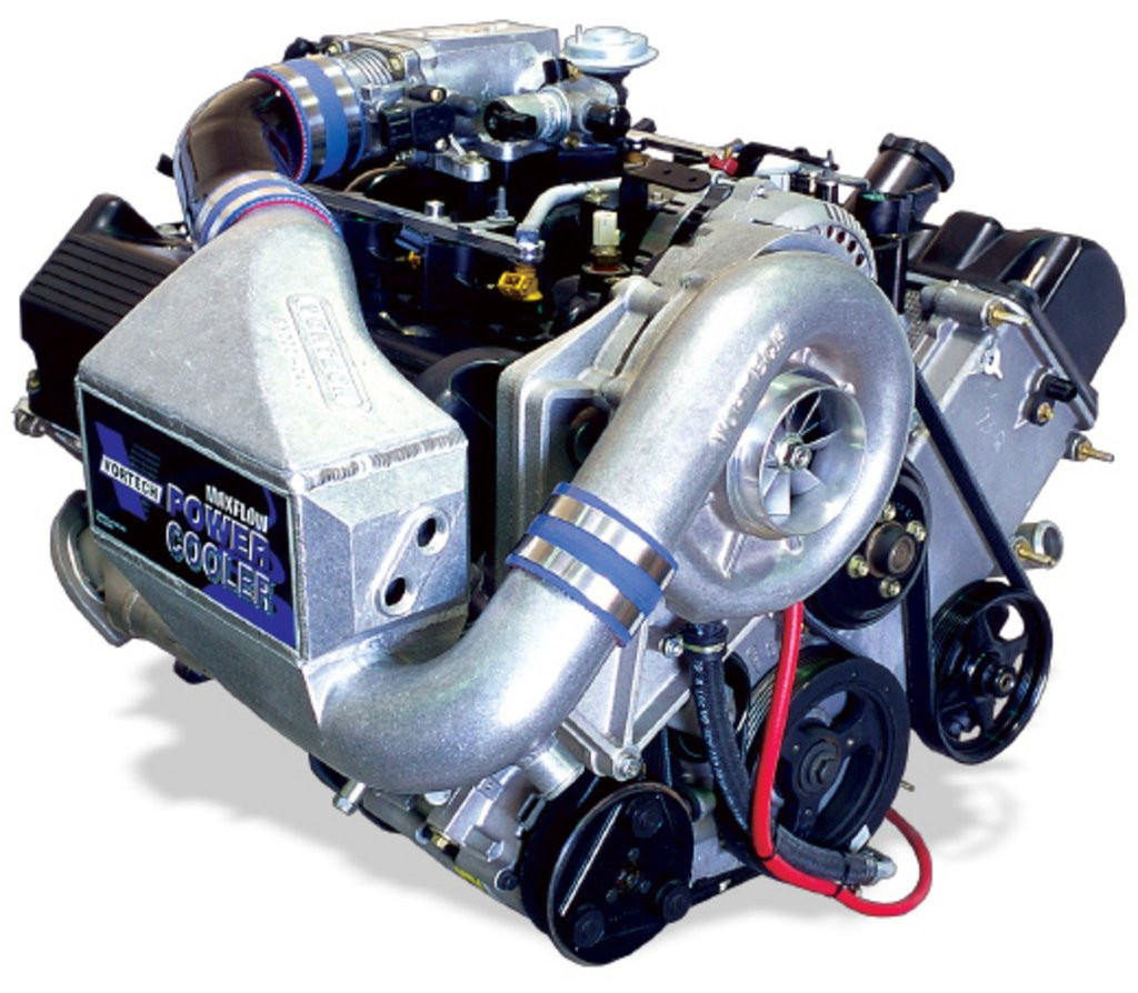 Vortech V-2 Si-Trim satin supercharger system with charge cooler for 1999 Ford Mustang GT 4.6L 2 valve