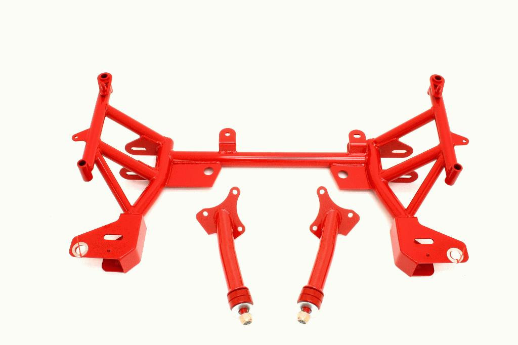 BMR K-Member SBC/BBC Motor Mounts Standard Rack Red (1993-2002 F-Body) KM005R