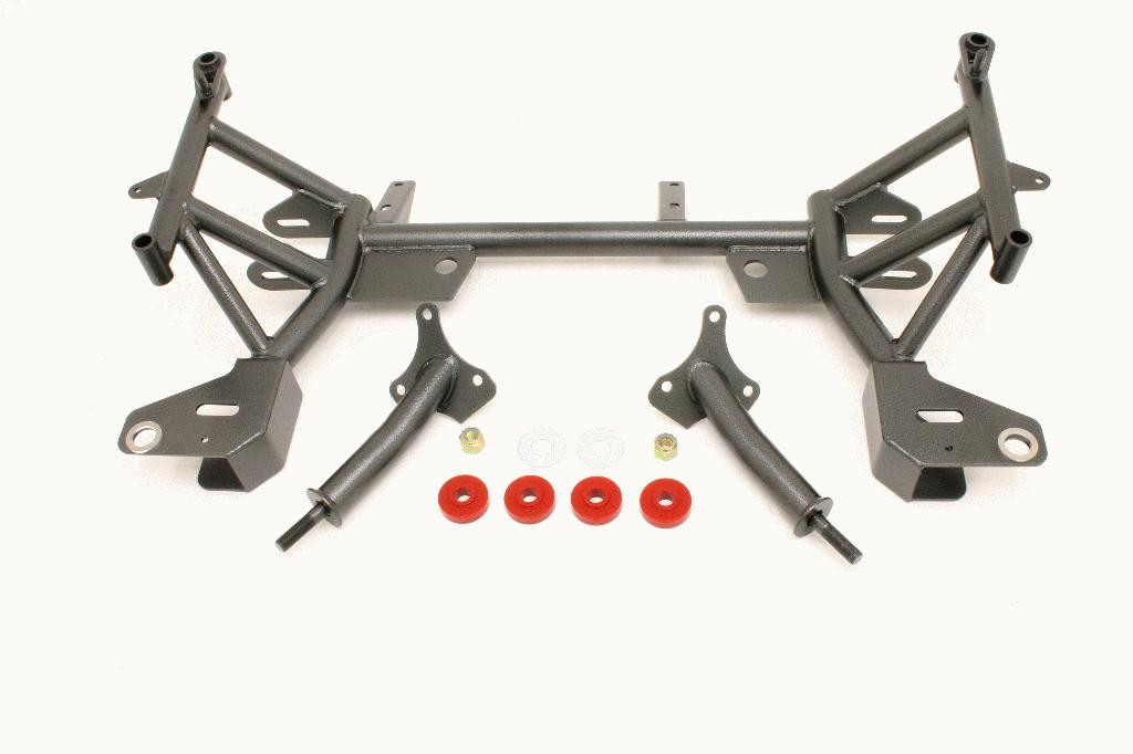 BMR K-Member - SBC/BBC Motor Mounts - Pinto Rack Mounts - Black (1993 - 2002 F-Body) KM005-1H
