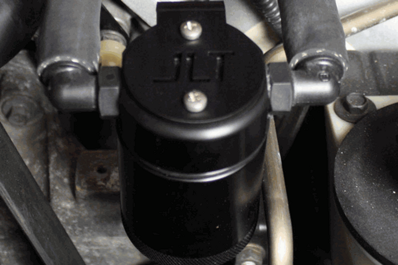 J&L Oil Separator 3.0 Driver Side Clear (1999-2004 Cobra/Mach 1) 3018D-C