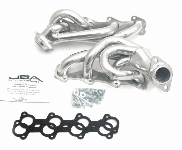 JBA 1-1/2" Shorty Headers Silver Ceramic (97-03 F150/Expedition 5.4L) 1679SJS