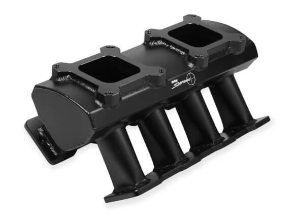 Holley Hi-Ram Intake Manifold Single Plane Dual Quad Black (LS1