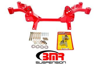 BMR K-Member - SBC/BBC Motor Mounts - Pinto Rack Mounts - Red (1982 - 1992 F-Body) KM007-1R