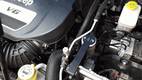 J&L Oil Separator 3.0 Drive Side Clear (2012-2017 Wrangler JK 3.6L) 3064D-C