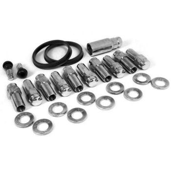 Race Star 1/2" Lug Nuts Ford Closed End 1.38" Long 13/16" Head Qua 10 (Centered Washers) 601-1416-D-10