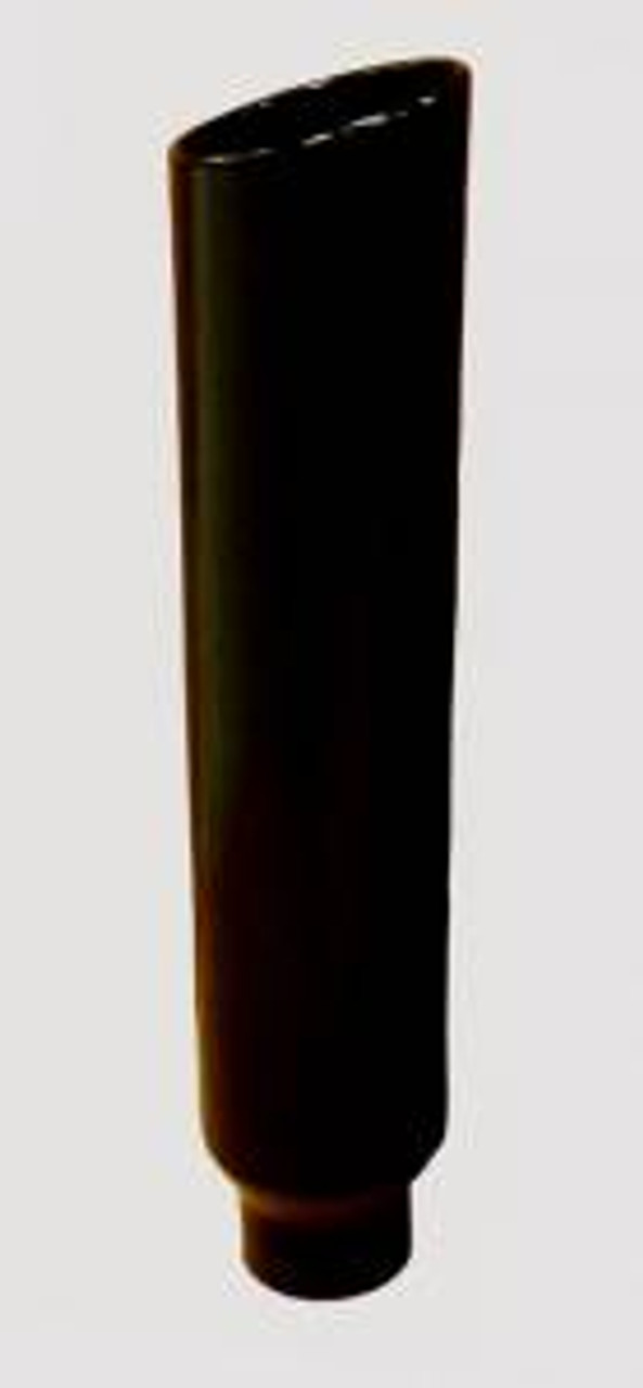 Pypes 5" IN OD x 7" OUT x 36" L Rolled Angle Stack Black Universal EVT507-36B