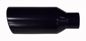 Pypes 4" IN x 7" OUT x 18" L Monster Tip Black Universal - EVT407B