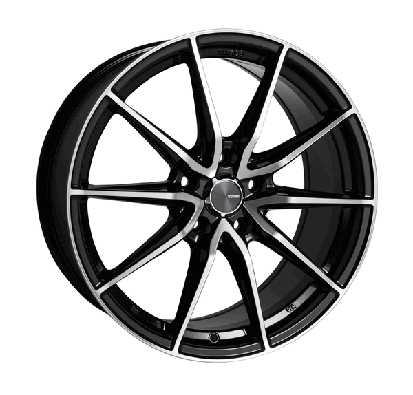 Enkei 16x7 Draco Wheel 5x114.3 BC 45 ET Black Machined 509-670-6545BKM