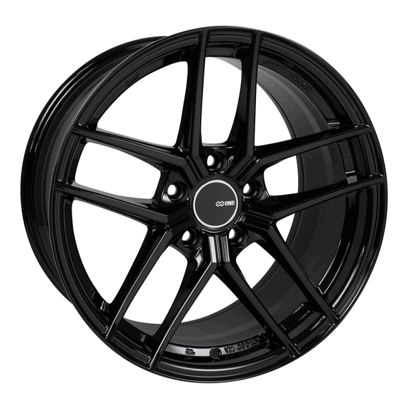 Enkei 18x9.5 TY-5 Wheel 5x114.3 BC 15 ET Gloss Black 498-895-6515BK