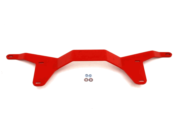 BMR Rear Driveshaft Tunnel Brace Red (2005-2014 Mustang/07-12 GT500) DTB002R