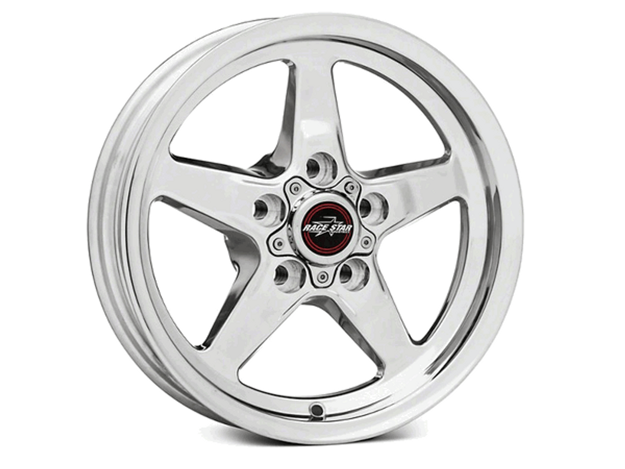Race Star 18x8.5 Drag Star Wheel for GM 5.44 BS 5x4.75 BC 17.5 ET Polished 92-885250DP