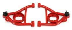 BMR A-Arms - Lower - DOM - Non-Adjustable - Polyurethane Bushings - Spring Pocket - Red (1982 - 1992 F-Body) AA008R