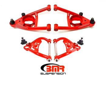 BMR A-Arm Kit Upper & Lower Non-Adj Red (64-72 A-Body) AA033R