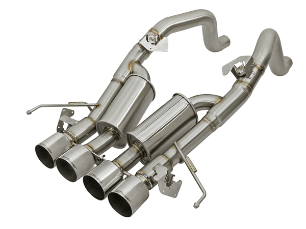 aFe Power Mach Force-XP 3"-2.5" Axleback Exhaust Polished (14-18 C7 Corvette) 49-34056-P