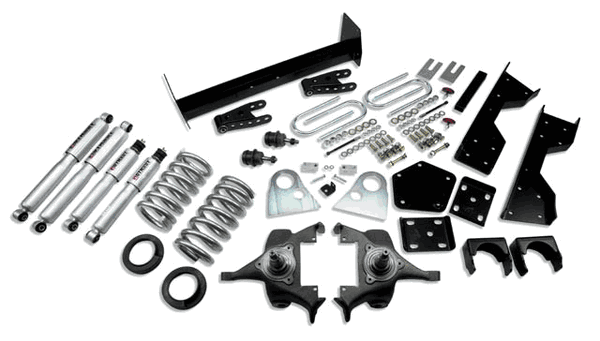 Belltech 4" or 5" F/6" or 7" R Drop Lowering Kit w/Street Performance Shocks (94-99 Ram Standard Cab 1500) 817SP