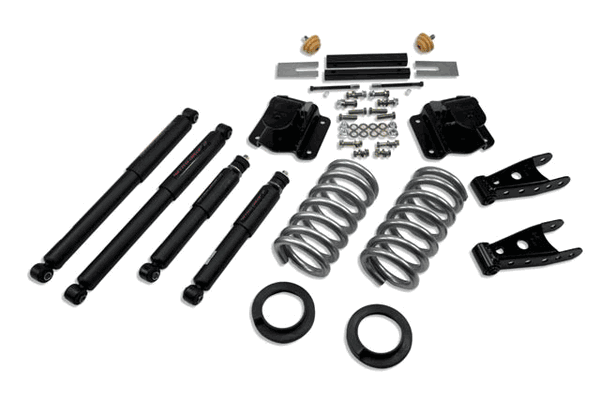 Belltech 2" or 3" F/4" R Drop Lowering Kit w/Nitro Drop II Shocks (94-99 Ram Extended Cab 1500) 819ND