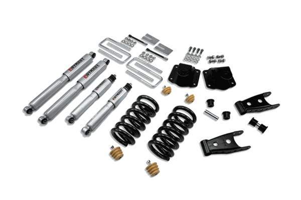Belltech 3" F/4" R Drop Lowering Kit w/Street Performance Shocks (94-02 Ram 3500) 824SP