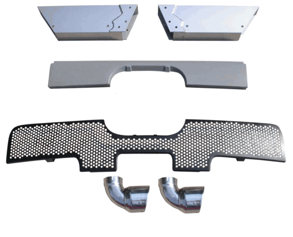 Classic Design Concepts Sweet Ass Bumper Delete Package - Exhaust Tips (2005 - 2006 Ford GT) 0512-7000-01