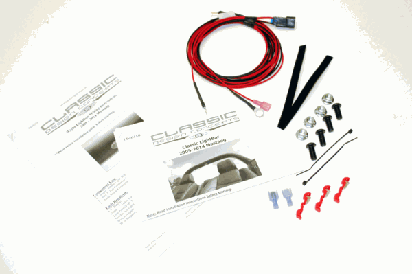 Classic Design Concepts  Lightbar Hardware Kit w/ Interior LED Dome Light (2005 - 2014 Mustang) 112000-IL