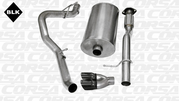 Corsa 3" Catback Exhaust Sport Black (07-08 Avalanche/Suburban/Yukon XL) 14246BLK