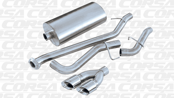 Corsa 3" Catback Exhaust Sport Polished (99-06 Sierra/Silverado 1500 Reg/Std) 14260