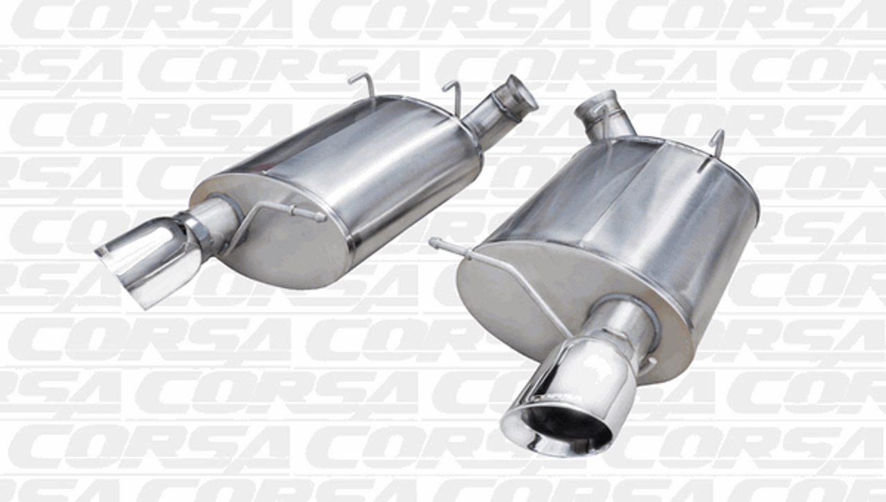 Corsa Sport Axle Back Exhaust Polished Tips (11-12 Shelby GT500) 14320