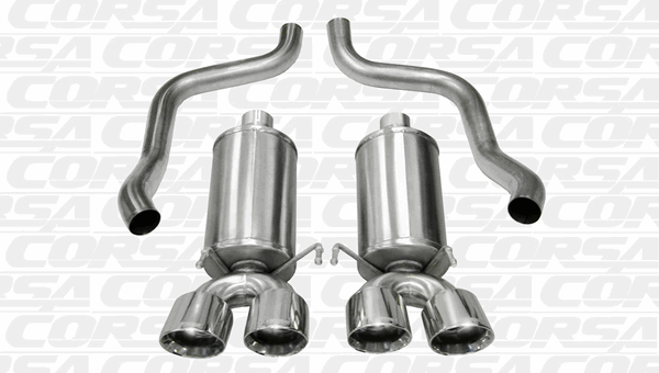 Corsa 2.5" Axle-Back Exhaust Xtreme Polished (09-13 Corvette C6) 14470