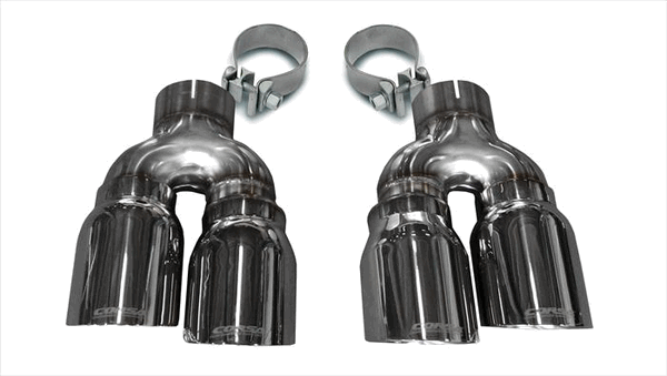 Corsa Tip Kit Dual Rear Exit Twin 4.0" Polished (16-18 ATS-V) 14479