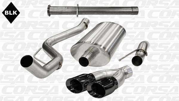 Corsa 3" Cat-Back Exhaust Xtreme Black (11-14 Raptor 133" Wheel) 14759BLK