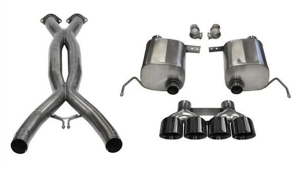 Corsa Xtreme 2.75" Valve-Back X-Pipe Polished Tips (14-19 Corvette C7) 14762CB