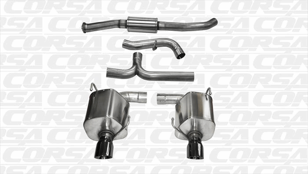 Corsa 3" Catback Exhaust Sport Black (08-10 Impreza WRX) 14865BLK