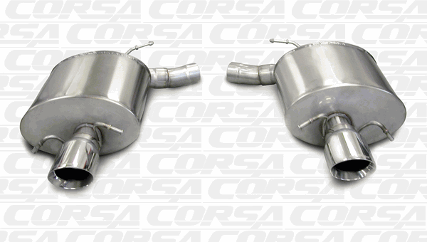 Corsa 2.5" Axleback Exhaust Touring Polished (09-14 Cadillac CTS V Sedan) 14940