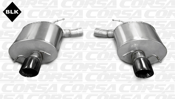 Corsa 2.5" Axleback Exhaust Touring Black (09-14 Cadillac CTS V Sedan) 14940BLK