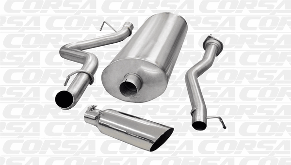 Corsa 3" Catback Exhaust Sport Polished (07-10 Sierra/Silverado 2500 Crew/Std) 24894