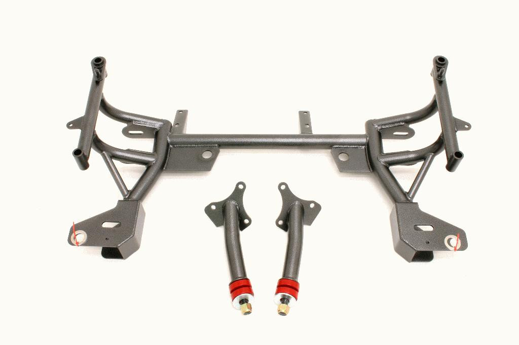 BMR K-Member SBC/BBC Motor Mounts Pinto Rack Black (1993-2002 F-Body Turbo) KM015-1H