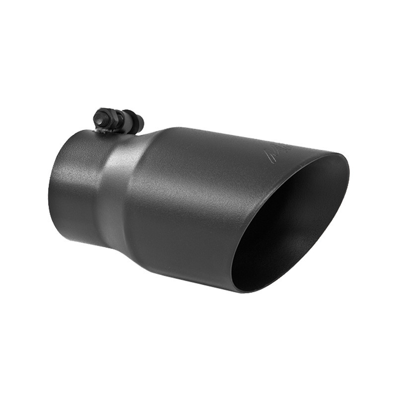 MBRP Tip, 4" OD, Dual Wall Angled, 3" inlet, 8" length, Black (Universal Universal) T5122BLK