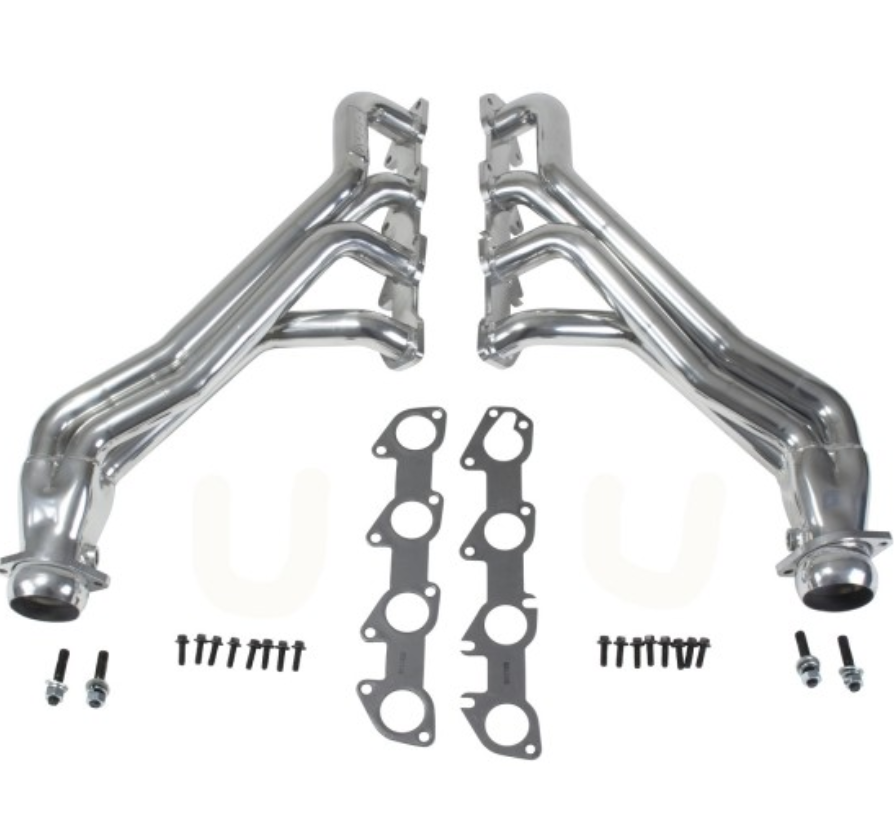 BBK 1-3/4" Long Tube Headers Polished Silver Ceramic (09-19 Challenger/Charger 5.7 Hemi) 40460