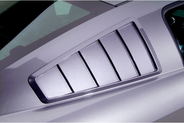 Cervinis Quarter Window Louvers - 65' Style (2010 - 2014 GT500) 4333C