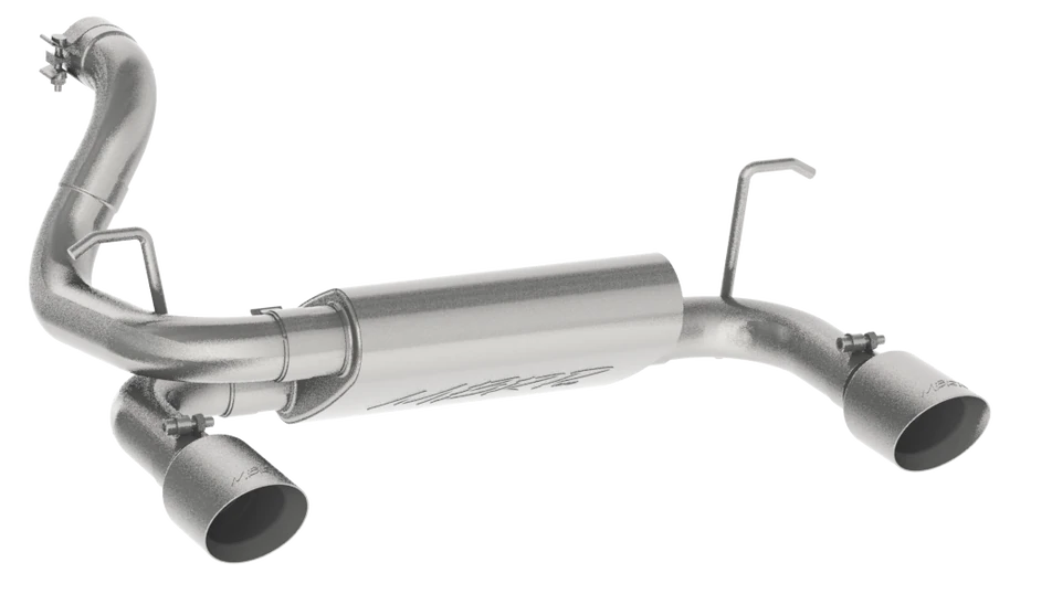 MBRP Armor Lite 2.5" Axleback Exhaust Street Profile Dual Rear Exit (2018 - 2026 Wrangler JL) S5529AL