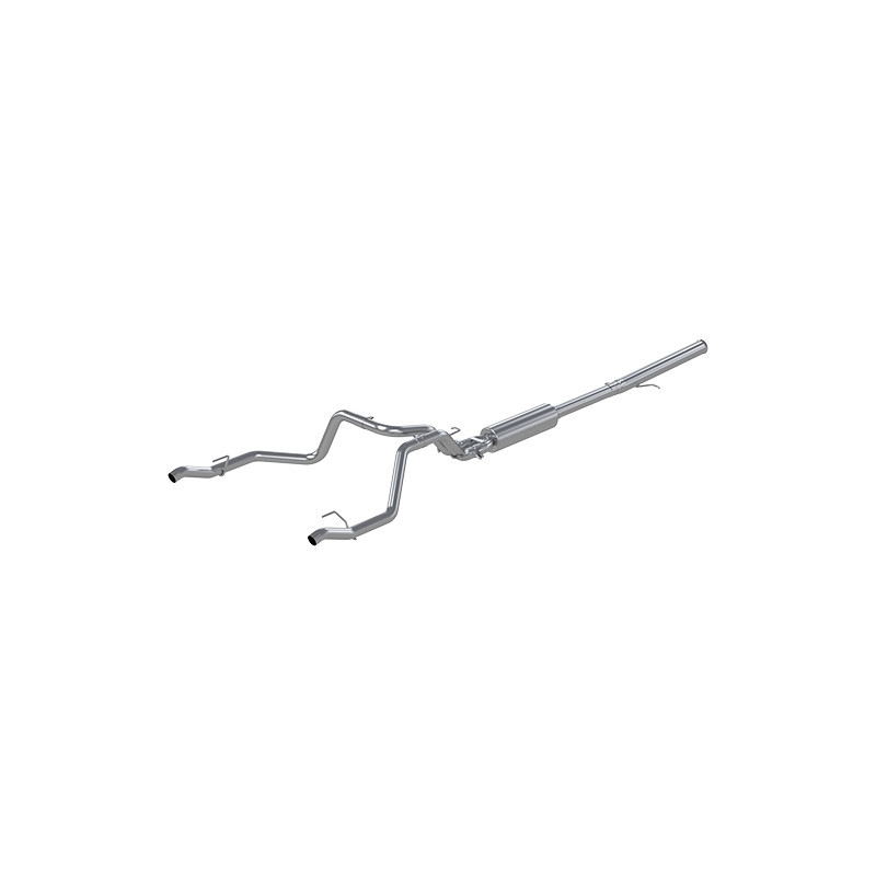 MBRP 2 1/2" Cat Back, Dual Rear, AL (2019 Silverado/Sierra 1500 6.2L) S5065AL
