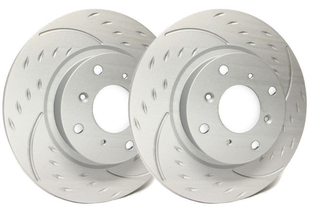SP Performance Diamond Slot 297mm Vented Rotor w/Gray ZRC Coating (BUICK TERRAZA) - D55-118