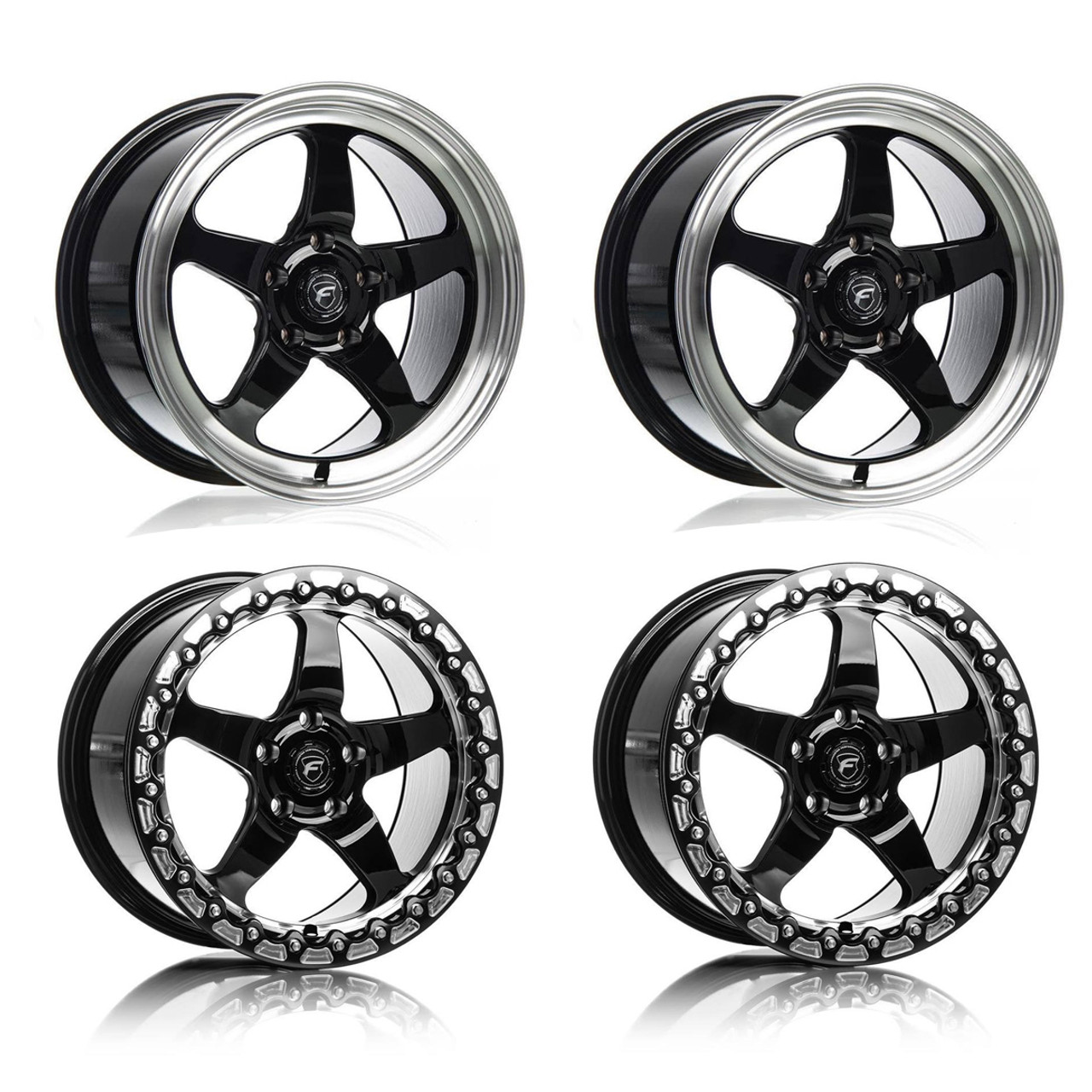 Forgestar D5 Drag Pack Front and Rear Wheels (2015-2019 C7