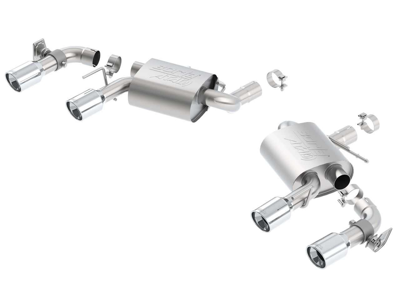Borla Axle Back Exhaust - ATAK - Polished (2016 - 2024 Camaro SS w/Dual Mode) 11925