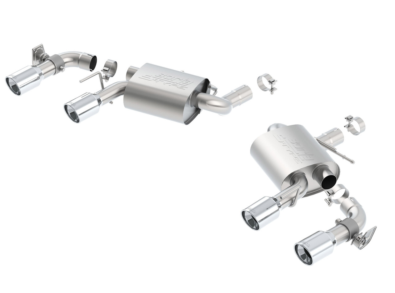 Borla Axle Back Exhaust - S-Type - Polished (2016 - 2024 Camaro SS w/Dual Mode) 11924