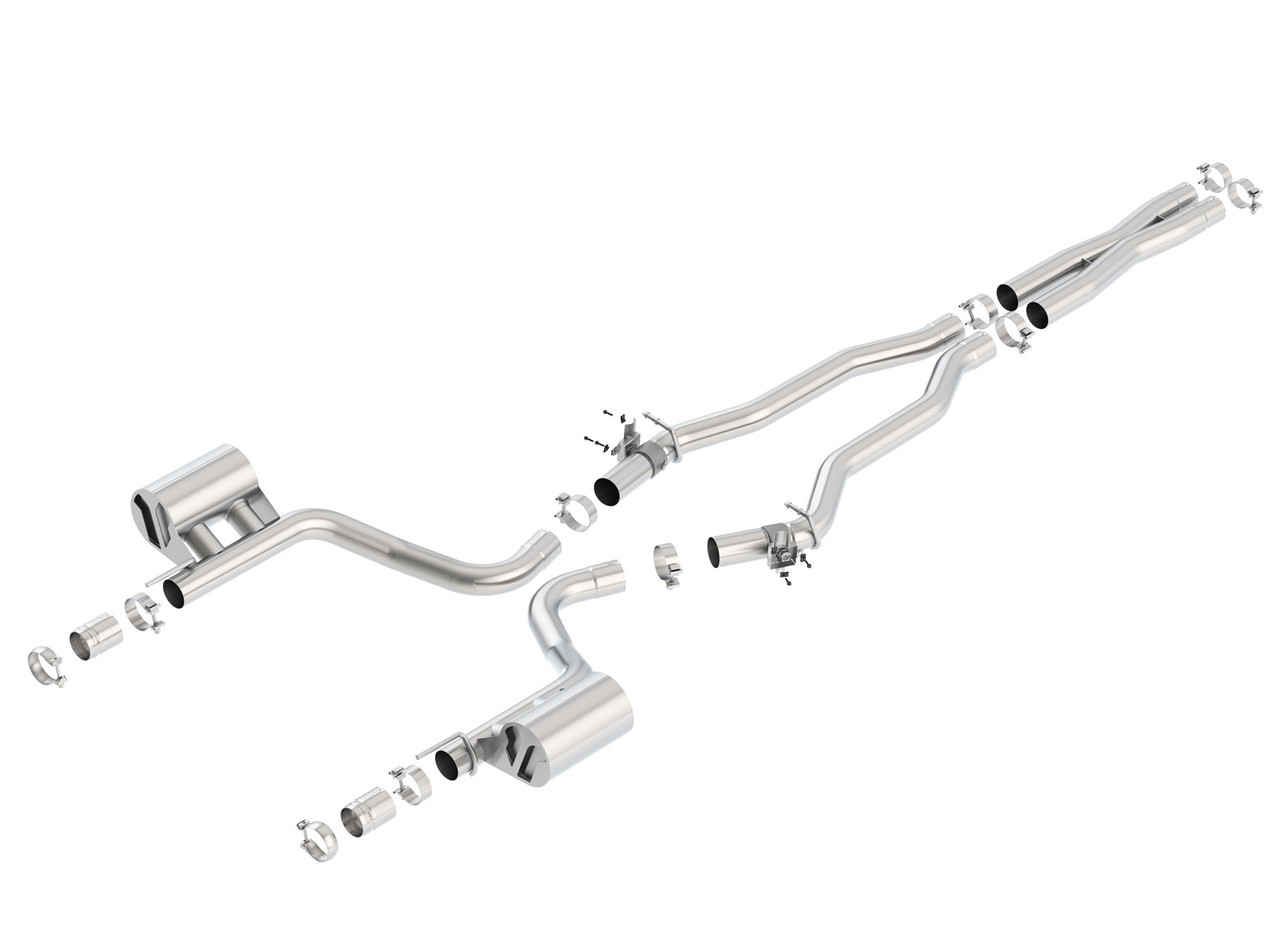 Borla Cat Back Exhaust - ATAK - Polished (2015 - 2023 Challenger Hellcat) 140646